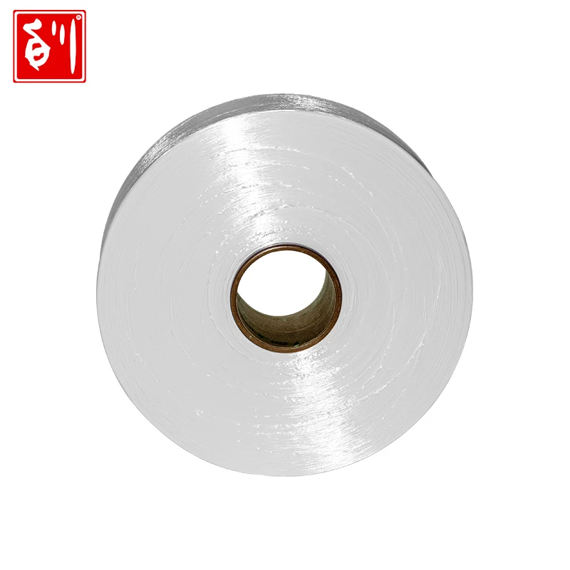 Baichuan переработанная полиэфирная пряжа FDY яркая белая Регенерированная пряжа 8/1