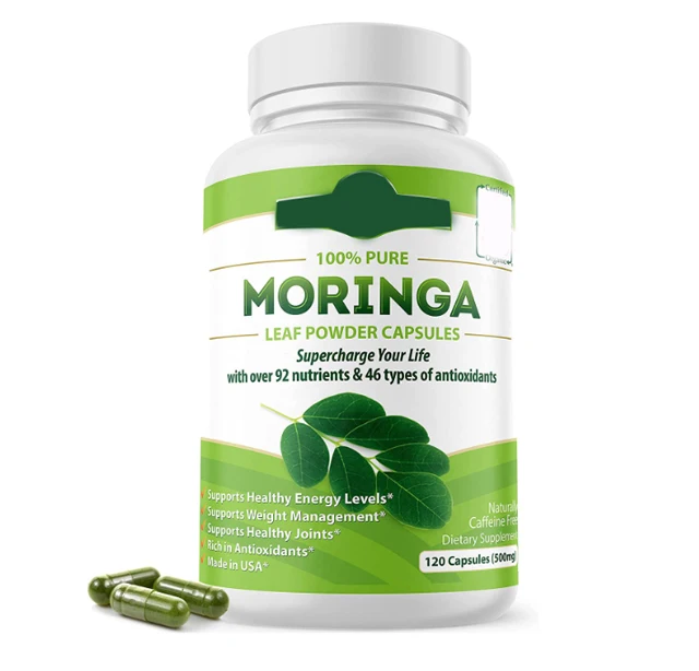 Moringa Capsule For Pristine GMP Approved No gluten Non-dairy No sugar added
