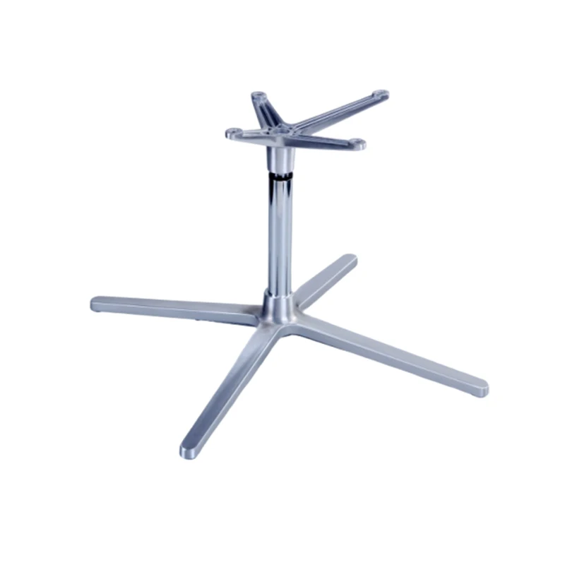 High quality Aluminum table support indoor outdoor table base with flexible table top die casting manufacturers