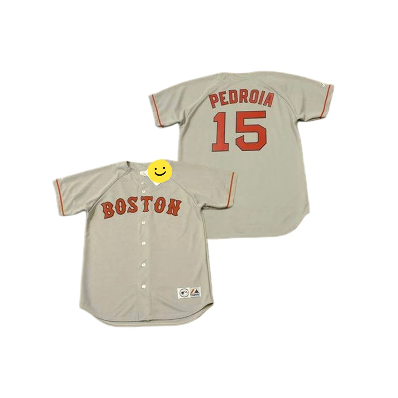 Мужская Бостон 14 Jim Rice 15 Dustin Pedroia George Kevin Millar16 Lonborg бейсбольная майка сшитая S-5xl