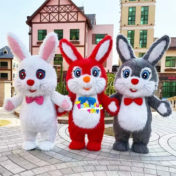 Hot Selling Custom Inflatable Cartoon Rabbit Mascot Costume Cute Inflatable Cartoon Rabbit Cartoon Mascot Adult Party Costume