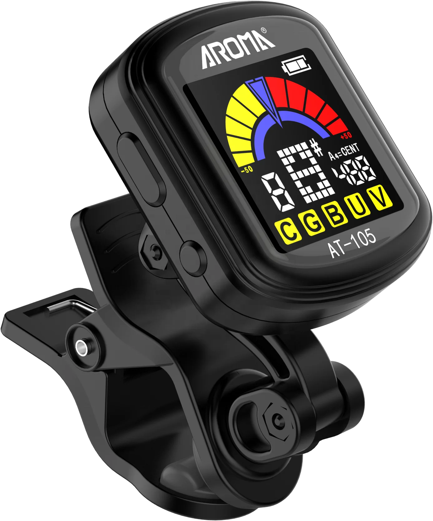 Wholesale Custom  AT-105 Music Guitar Accessories Kit Lcd Digital Guitar String Tuner for guitar bass ukulele violin