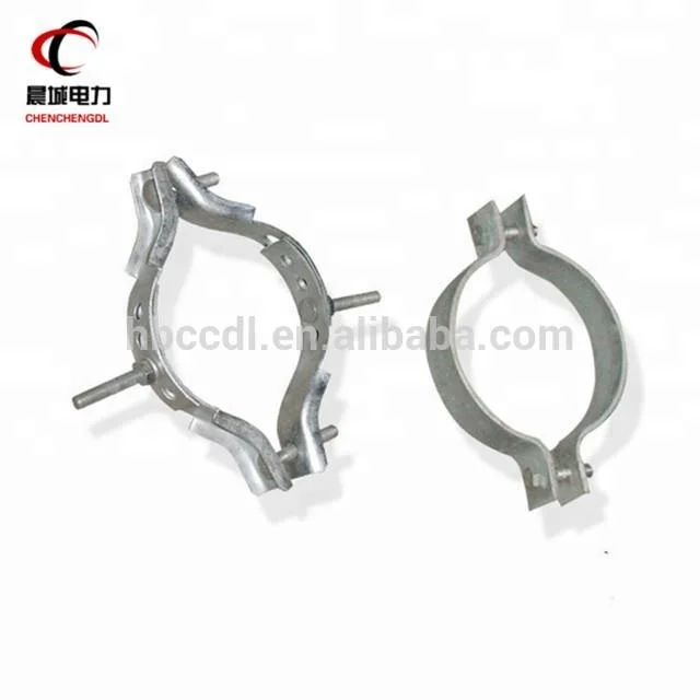 6/8/10mm Pole line fitting/immobility clamp pull hoop anchor/ hot dip galvanized bracket