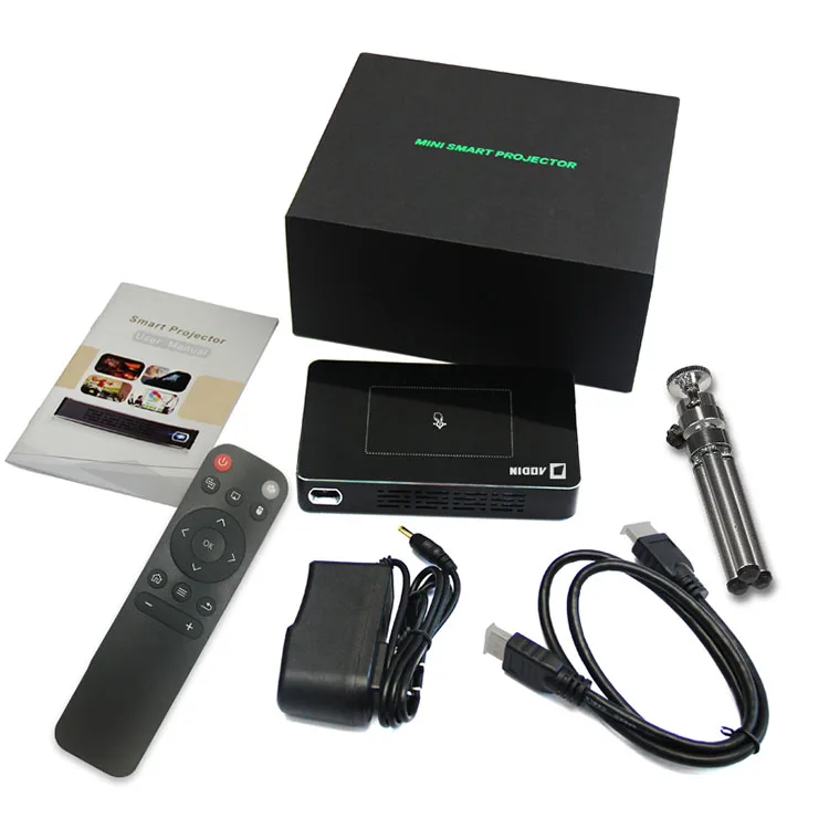 
High Speed HD Pocket Mini Projector Hot Sale Built-in Battery DLP LED Mini Touch Pad Smart Projector 