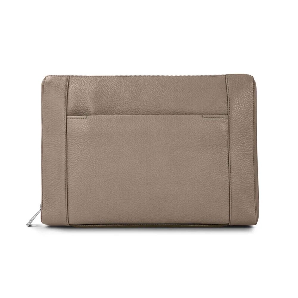 Luxury Custom Logo Business A4 Size Envelope Document Case Leather Travel Document File Folder Holder