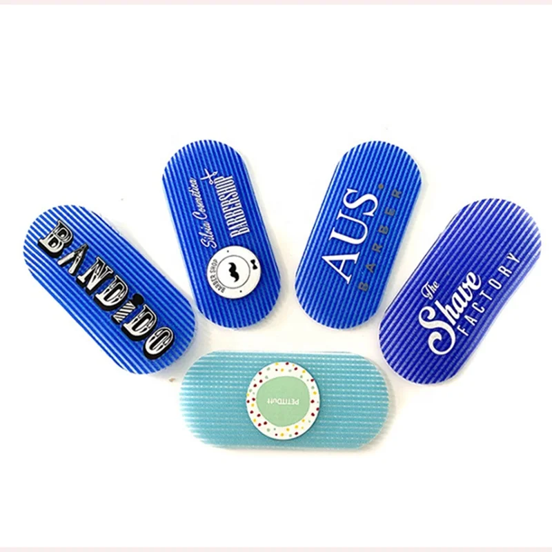 Custom Design Logo Hair Grippers Fringe Bangs Paste Barber Accessories Hair Holder for Styling Cutting