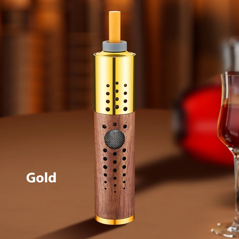 Portable All-In-One Electronic Cigarette Lighter Modern Design Bullet-Free Ash Tray Lazy Pocket Size Box Car-Mounted Stability