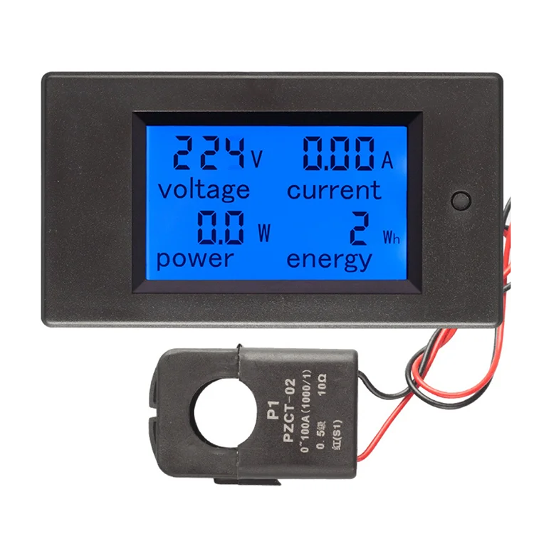 
PZEM-061 100A AC80-260V AC Power monitor Digital display Voltmeter Ammeter power meter with Current Transformer 