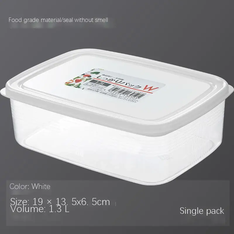 Japanese white eco friendly storage containers for food plastic produce saver container vegetable storage