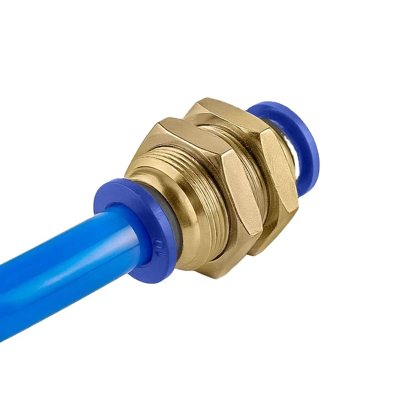 PM Series Straight Air Pneumatic Fittings Pneumatic Push to Connect Tube Fitting Quick Tube Connector Parts for Air Accessories