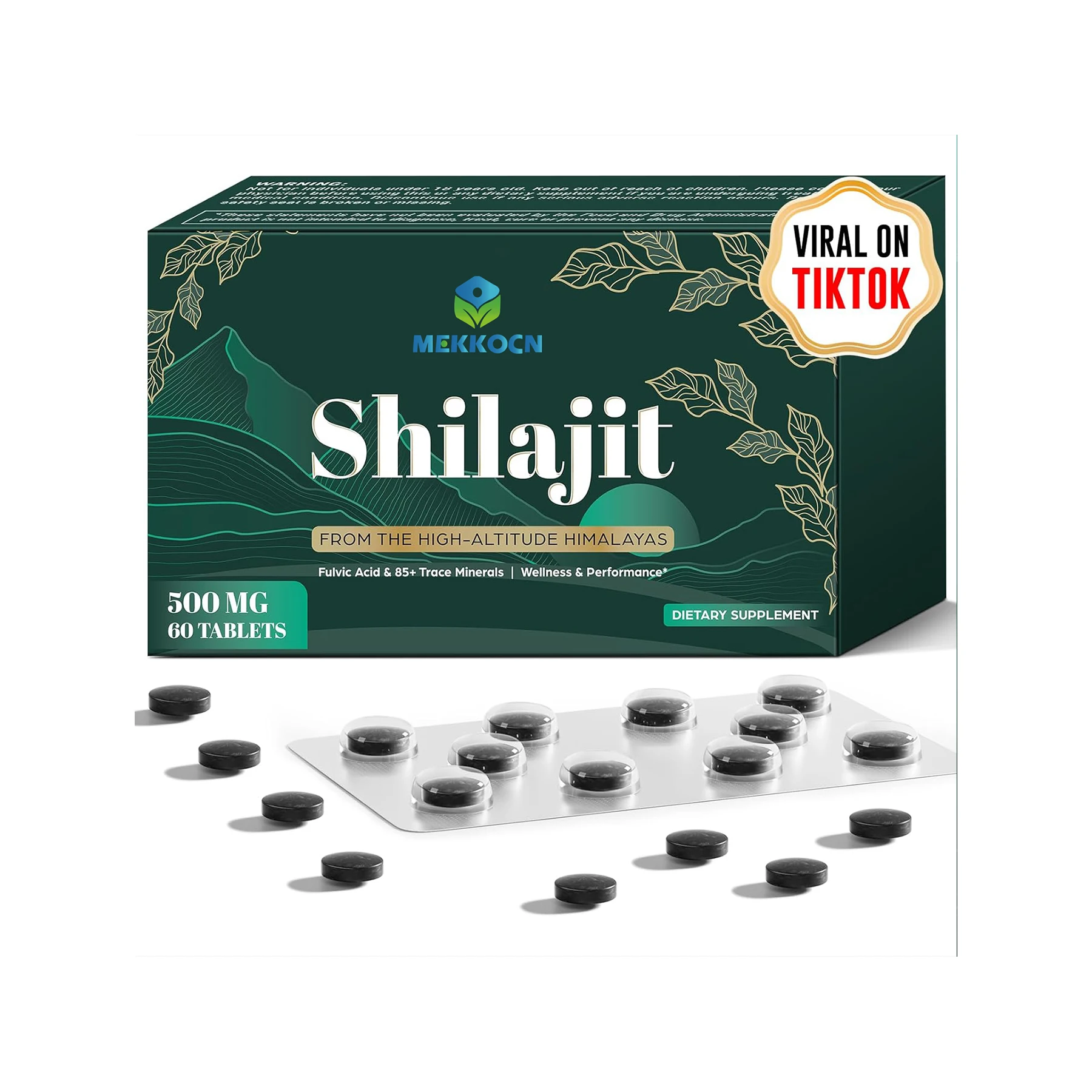 Таблетки HIMALAYA Shilajit с высоким содержанием фульвовой кислоты микроминеральные таблетки OEM/ODM от производителя