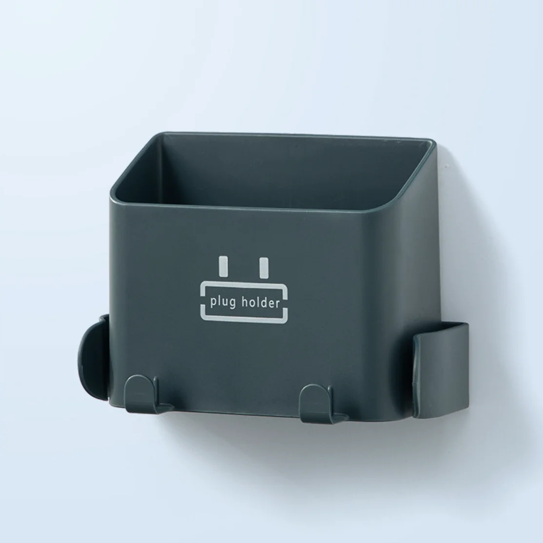 Wall Fixed Mount Holder Mobile Phone Charging Stand Lazy Hanging Wall Charger Storage Box Multifunction Holder