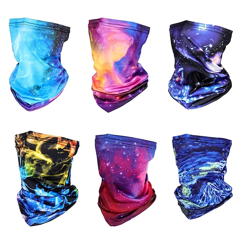 Premium UV Custom LOGO Dust Outdoors Ice Silk Polyester Cooling Sports Face Cover Scarf Neck Gaiter Balaclava Bandana
