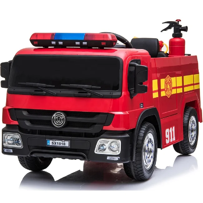 Fun And Educational Toy Fire Truck Kids Cars Electric Ride On 12v Coche De Juguete Carros De Brinquedo