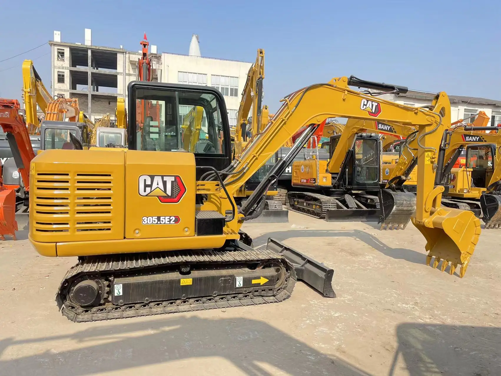 Оригинальный японский экскаватор Caterpillar CAT 305.5E2 5 тонн 6 Подержанный мини-гидравлический Лидер продаж