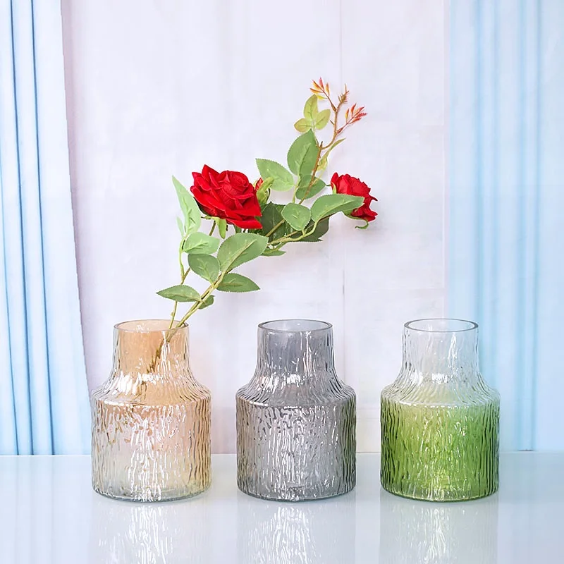 WONDER Nordic Crystal Creativity Minimalist Aesthetic Vase desktop Glass Flowers Vases Home Decoration glass vase