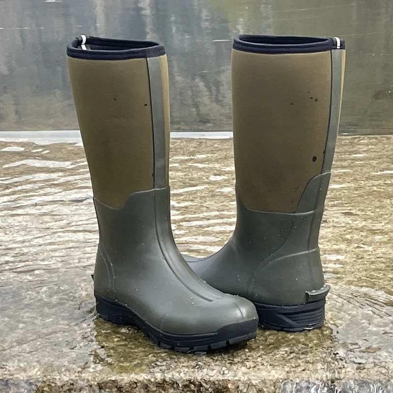 
solid color 5mm neoprene waterproof wellington rubber light weight hunting boots wading boots 