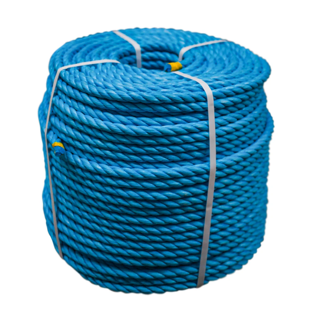 Ropes High strength 14mm 18mm 20mm 24mm 32mm 40mm x 220m 3 strand/4strand polypropylene nylon rope for rescue and protection