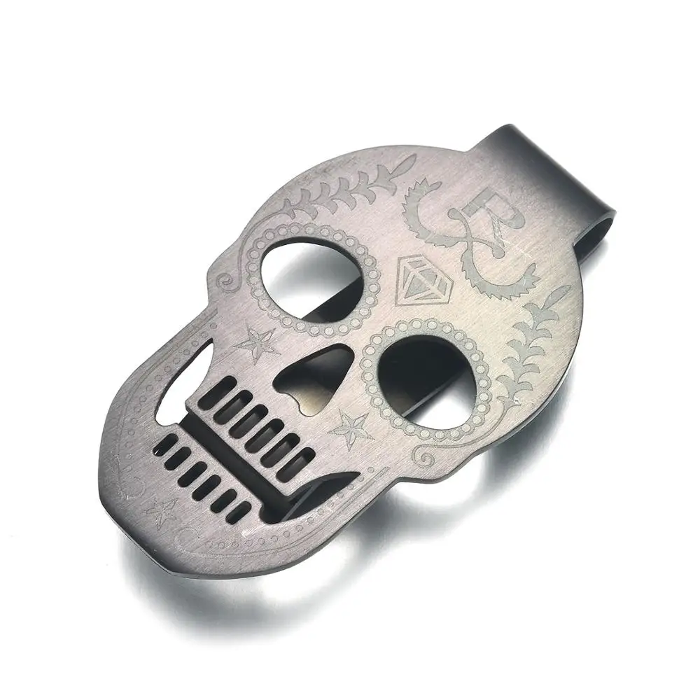 
New products 2019 innovative product gifts custom money clip with laser logo 