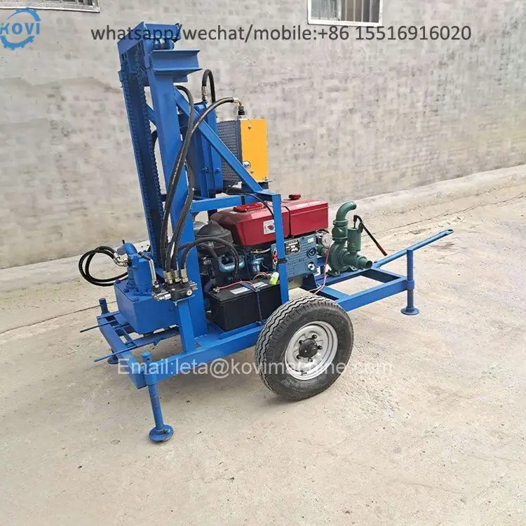 Portable 150m 200m 300m  Mini Borehole Drilling Equipment For Water Wells