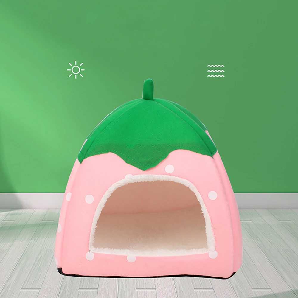 Non-slip Bottom Huts Pet Houses Furniture Ornament Hideout Bunk Bed Guinea Pigs Cage Accessories