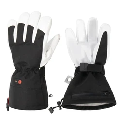 High quality Waterproof Winter Sports Motorcycle Ski Snow Handcuffs Gloves Mitten Warmer Heated Insulated Glove For Men Women