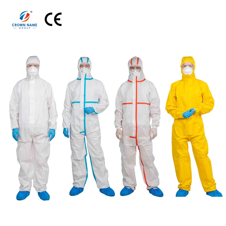 Customized Anti-static Type 5/6 Microporous Ppes Suit Disposable Hooded Coveralls
