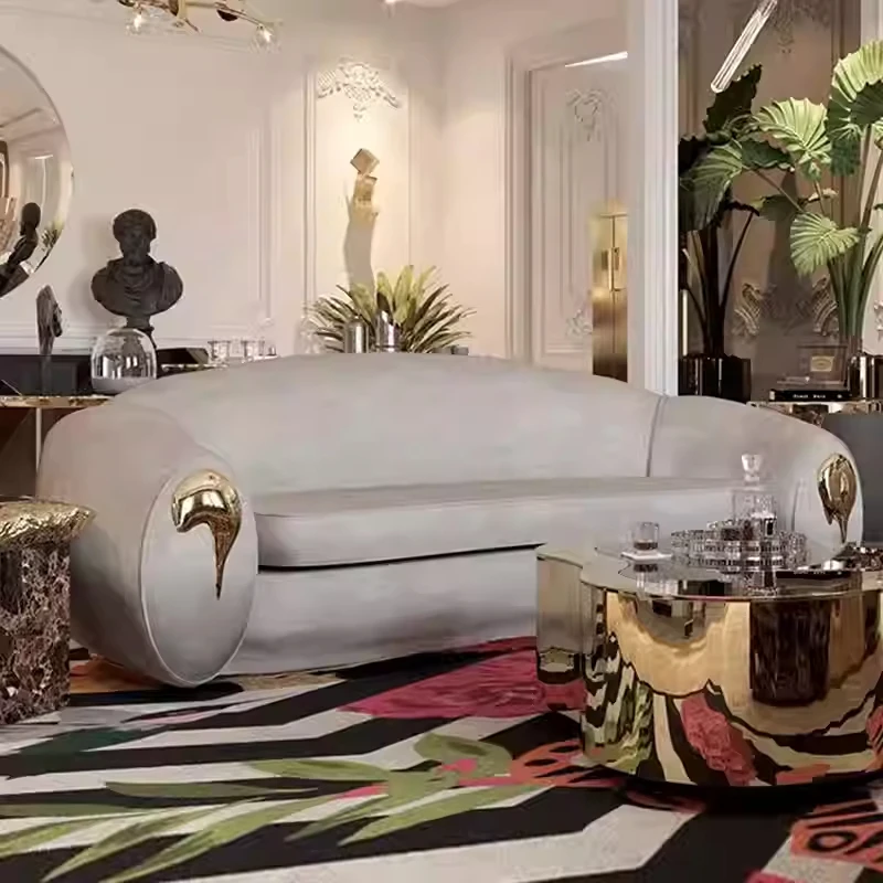 Furnistyle Luxury Elegant Vintage And Contemporary Style Sofa Furniture Latest Living Room Sofa Design Modern Design Fabric Sofa