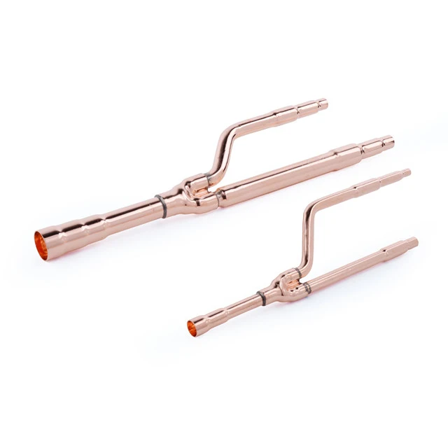 Y branch copper pipe and Y branch kits brass elbows air conditioner fittings for split AC