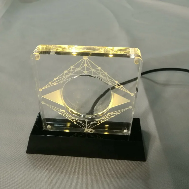 Customized Led Acrylic Coin Display Box  Magnetic Acrylic Coin Medal Display Stand