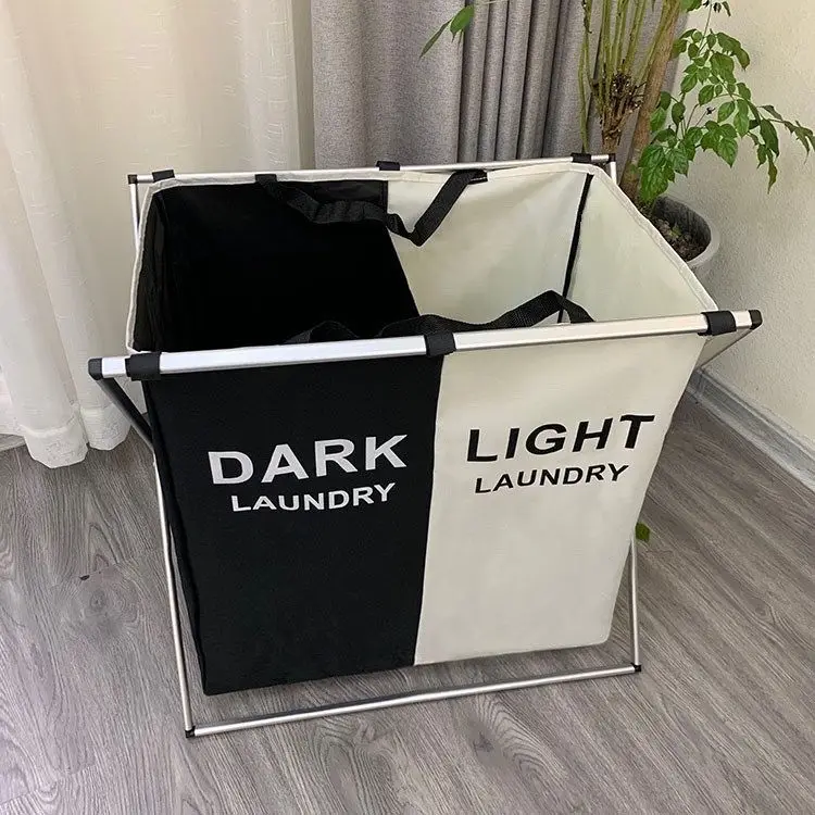 GREENSIDE Large Aluminum Handle Dirty Clothes Organizer PP Storage Basket for Home Use Good Selling Laundry Hamper