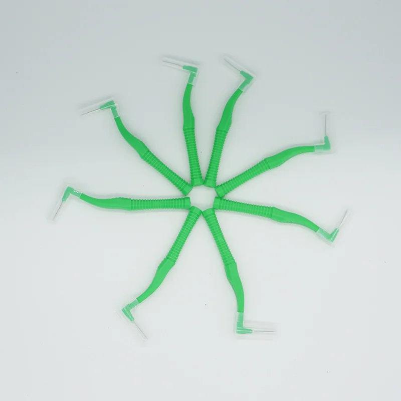 
Slim Braces Teeth Picks Steel Wire Soft Brushes Rubber Ortho Brush With Interdental Brush dental promotional gifts 60pcs 0.8mm 