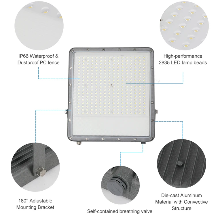 COVEDA 2 Years Warranty Super Brightness Outdoor Waterproof 30 50 100 150 200 300 400 Watt Projector Outdoor Led Flood Lights