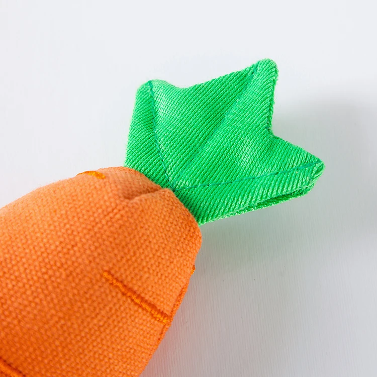 
Carrot Bite-resistant Pet Chew Biting Plush Toys For Small Cat Tug And Play 