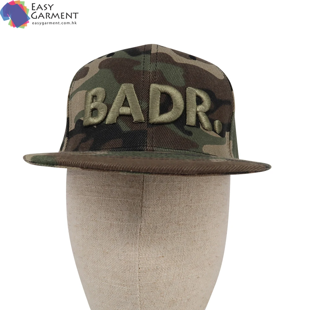 online shopping Adjustable 3D Embroidered velvet camo uniform baseball cap hat with straps
