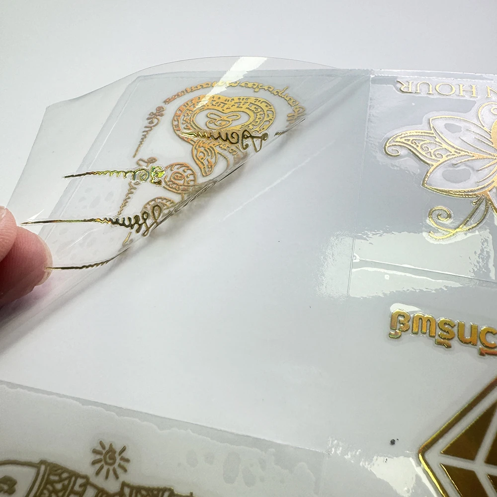 Gold Label Waterproof Uv Sticker Custom Label New product Nickel 3D Transfer Stickers