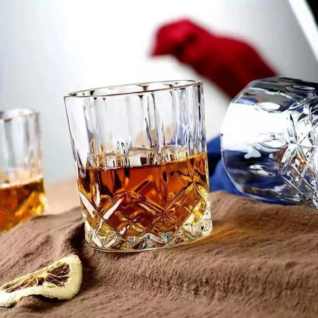 Free Sample 300ml Lead Free Glass Whiskey Vodka Gin Rum Tequila Brandy wine cup