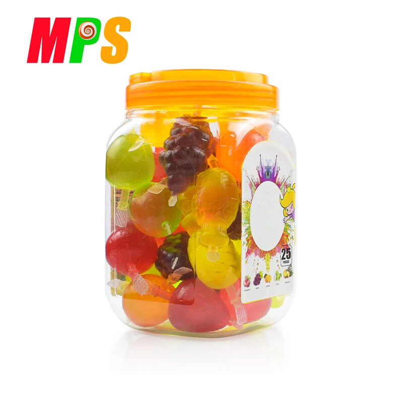 Yummy Fruity Jelly Pudding Container Halal Jelly Candy  in Jar