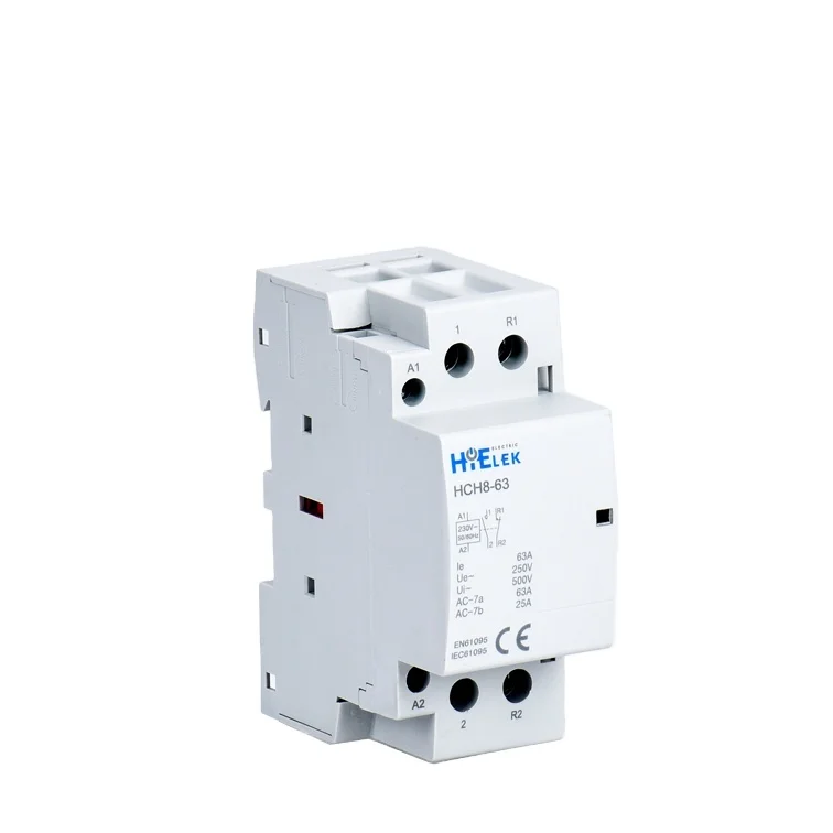 Modular Electric Contactor 63A 2 Pole 2NO 230V 110V 48V 24V Coil AC Magnetic Contactor with TUV,CB,CE certificates