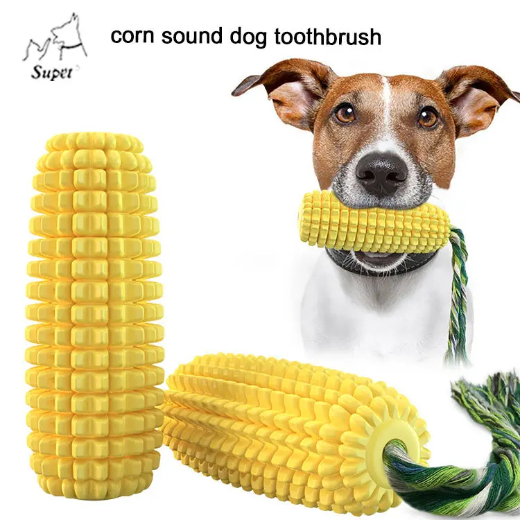 Low Moq Non Toxic Toothbrush Dog Toys Indestructible,Corn Durable Dog Chew Toy For Aggressive Chewers