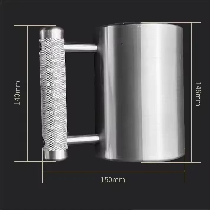 DECELEVEN Home Gym Power Lifting 8kg Dumbbell 304 Food Grade Stainless Steel Dumbbell Cup Overweight Sports Water Cup