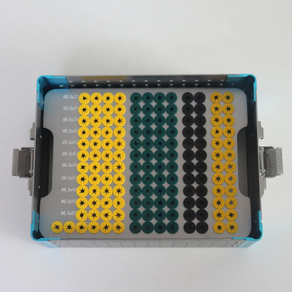 Блокировка больших фрагментов коробка для ортопедических имплантов хирургические инструменты