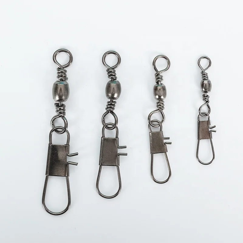 Barrel Fishing Swivel with B type Snap Connector Pesca Kalastus Fishing Accessories Tools Rod Connector Snap