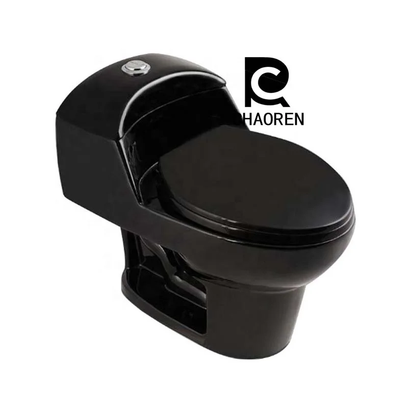 LC black WC ceramic Tunisia bathroom black toilet turkey p trap Sit toilet Dubai dual flush toilet s trap heavy calibre 100mm