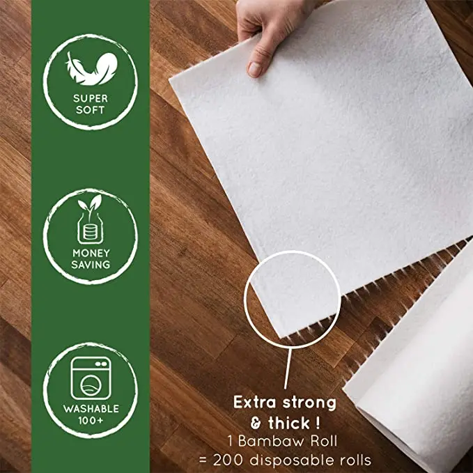Bamboo Products Eco-friendly Kitchen Towels Reusable Bamboo Paper Towel