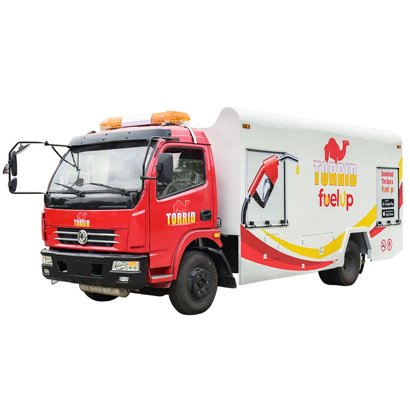 Dongfeng 5000liters mini tanker truck mobile fuel delivery truck