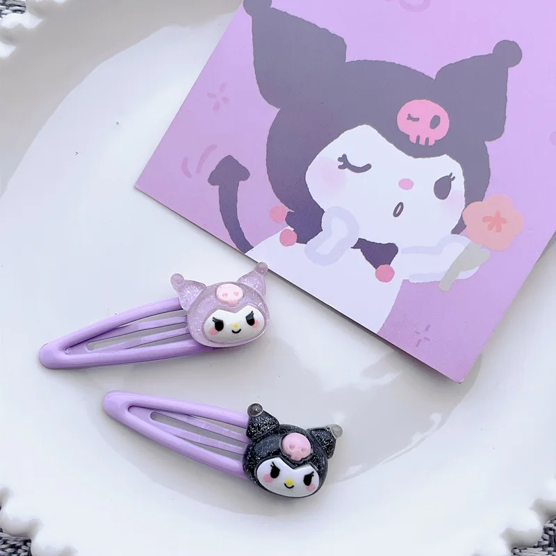 New Style Cute Sanrio BB Hairpins Rabbit Puppy Resin Hair Clips For Girls