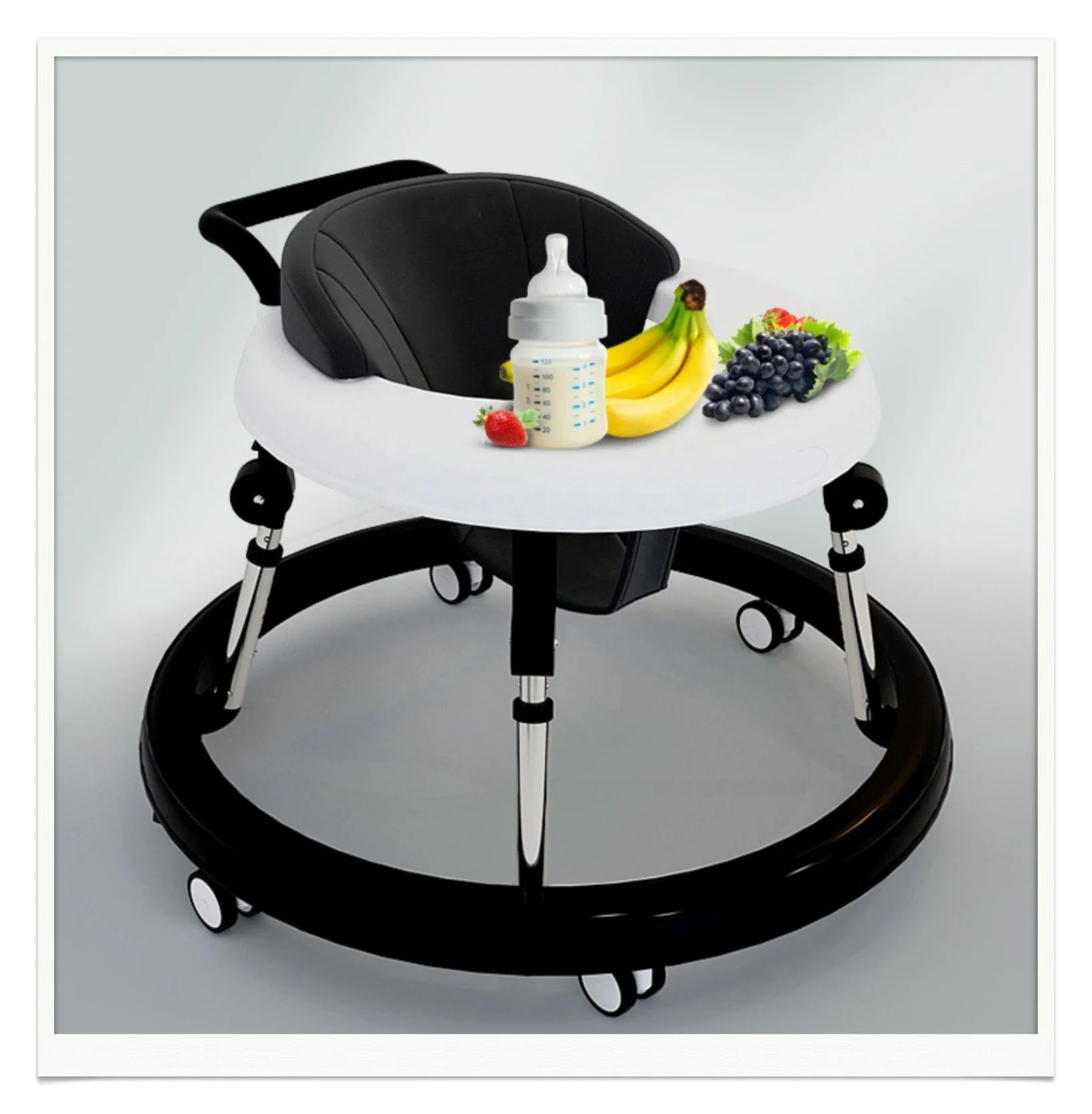 360 Drop-proof Infant Toddler Baby Walker 3 In 1 Multi Function Push Learning Walker Baby Walkers With Wheels And Seat For Baby