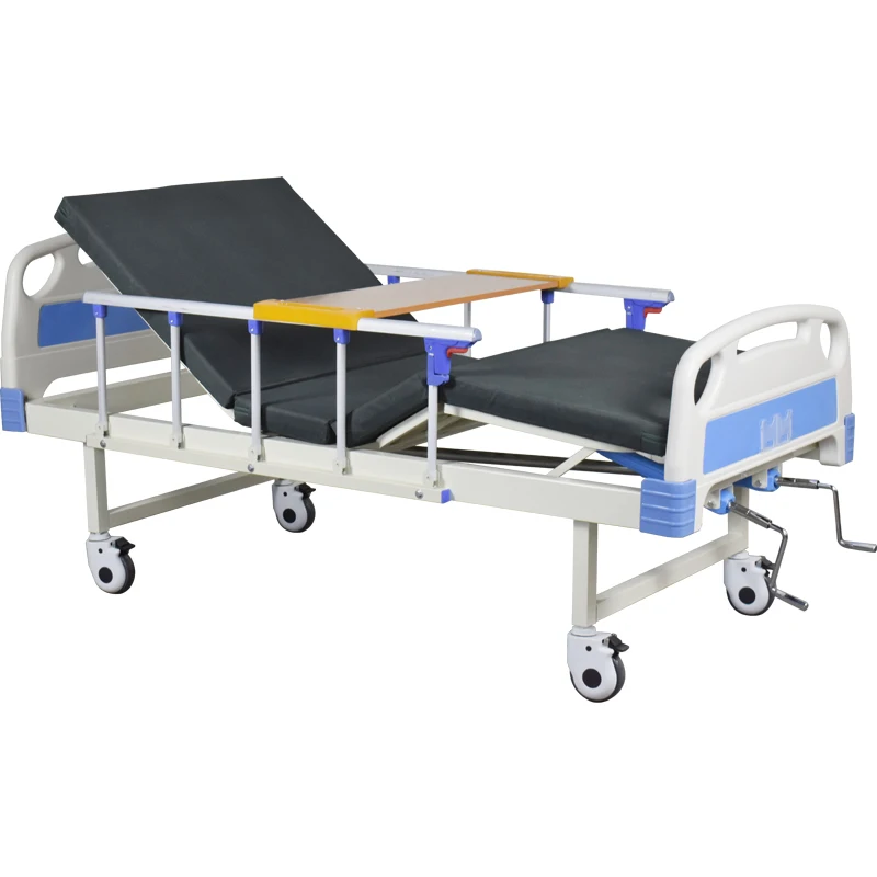 Medical furniture Cheap price manual 2 cranks 2 functions bed hospital