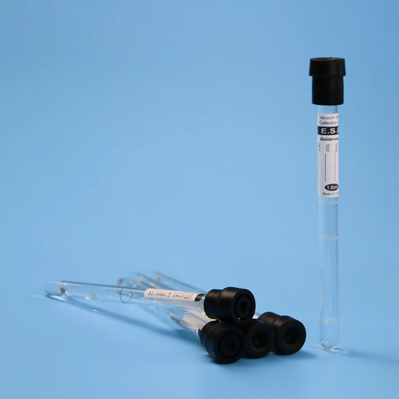 black disposable laboratory fast detector esr tests blood tube sand rack stand